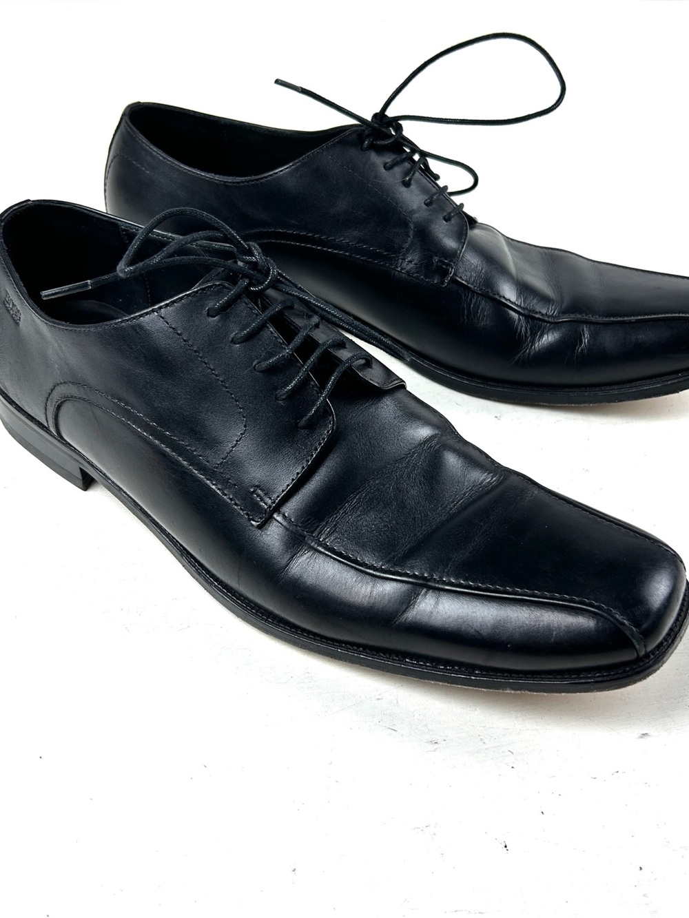 Hugo Boss Shoes Mens Size 10.5 Black Leather Dress 50170910